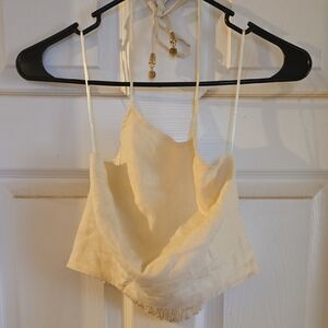 #187 House of Harlow 1960 Cream Camisole Top